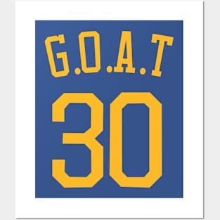 Steph Curry 'G.O.A.T' Nickname Jersey - Golden State Warriors Posters and Art